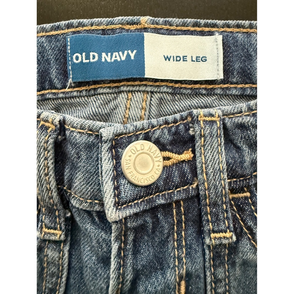 NWT Old Navy Toddler Wide-Leg Jeans Size 3T Blue 100% Cotton Denim - Picture 4 of 12